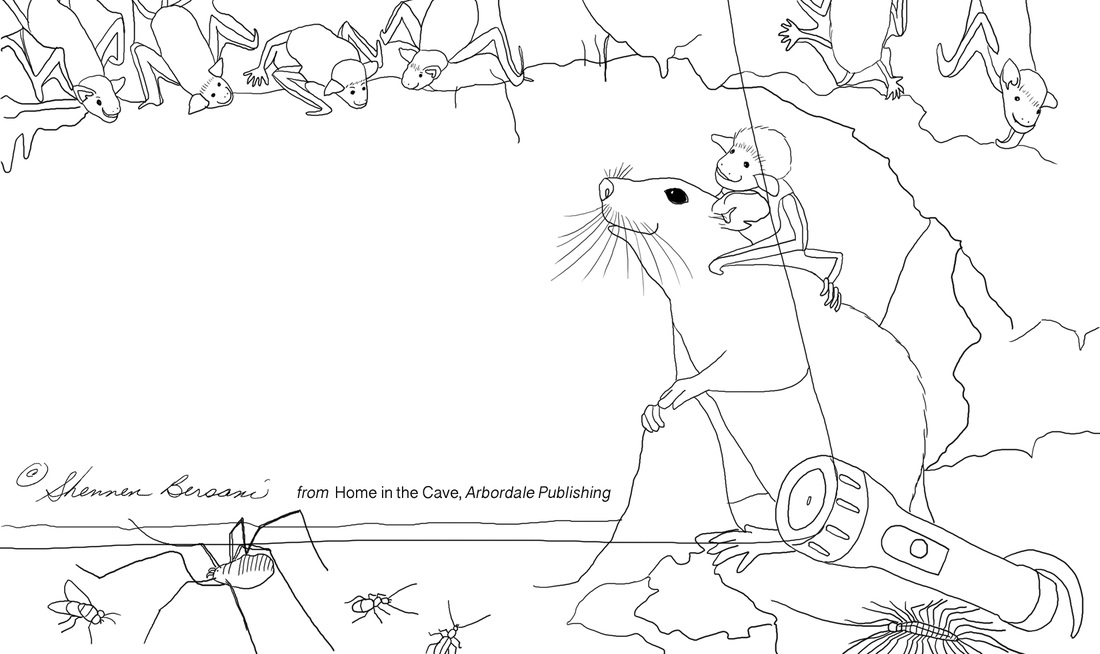 Pluribus Packrat and Baby Bat coloring page.  Shennen Bersani